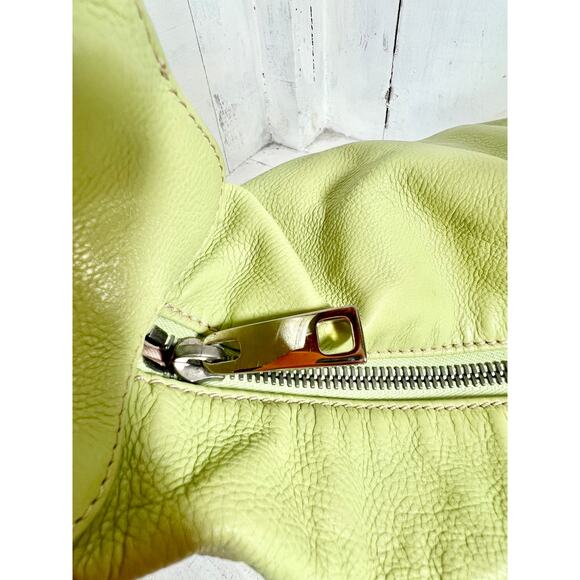 Marc Jacobs Leather Top Handle Shoulder Hobo Handbag Light Apple Green - Picture 7 of 14